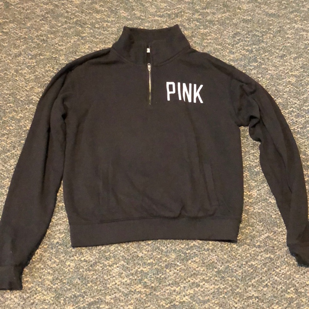PINK quarter zip sweatshirt